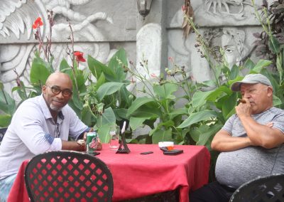 Con el Premio Nacional de Artes Plásticas, Nelson Domínguez